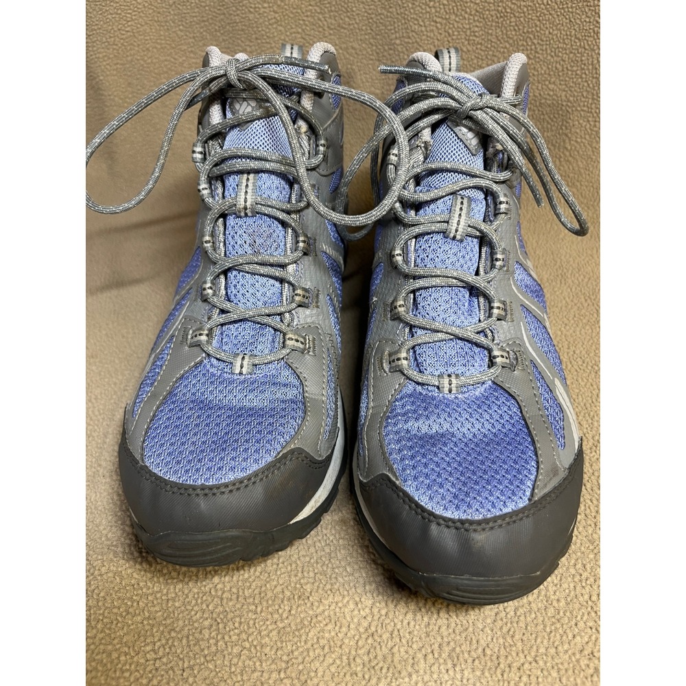 Columbia Peakfreak XCRSN II Xcel Waterproof Hiking Boots Sz 7.5 Blue Grey Woman